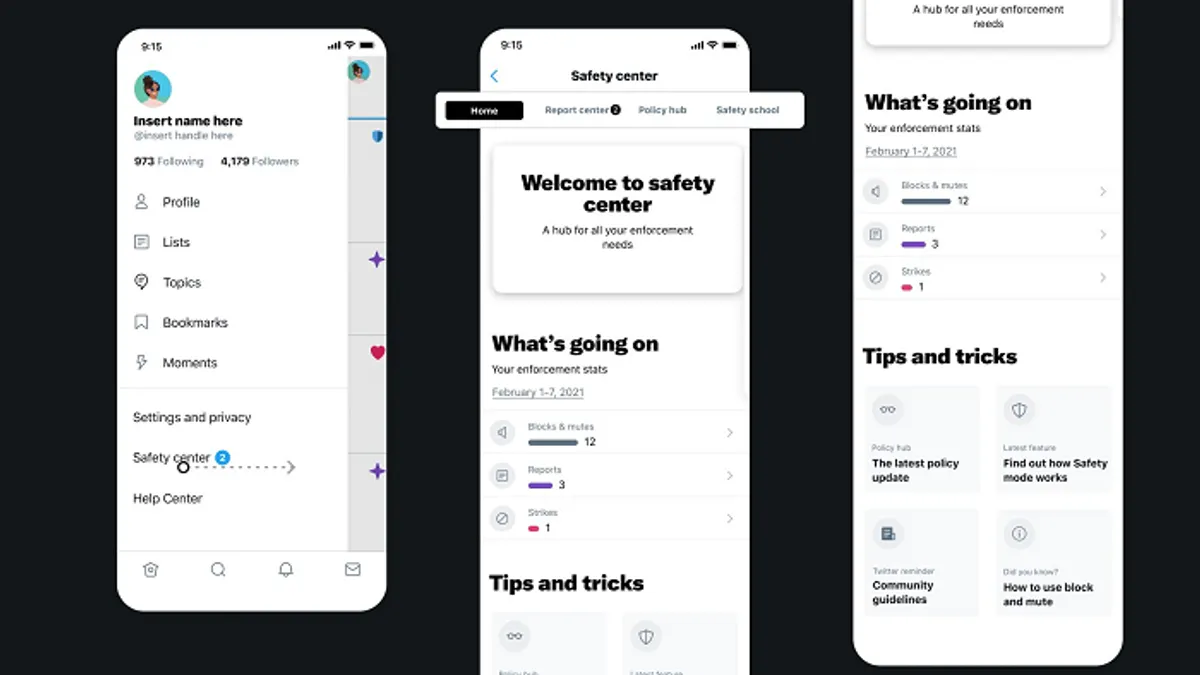Twitter safety tools