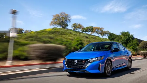 Nissan Sentra 2025 traveling on road