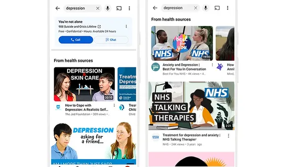 YouTube teen mental health