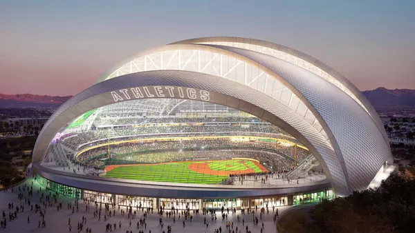 Rendering of the proposed Las Vegas baseball stadium