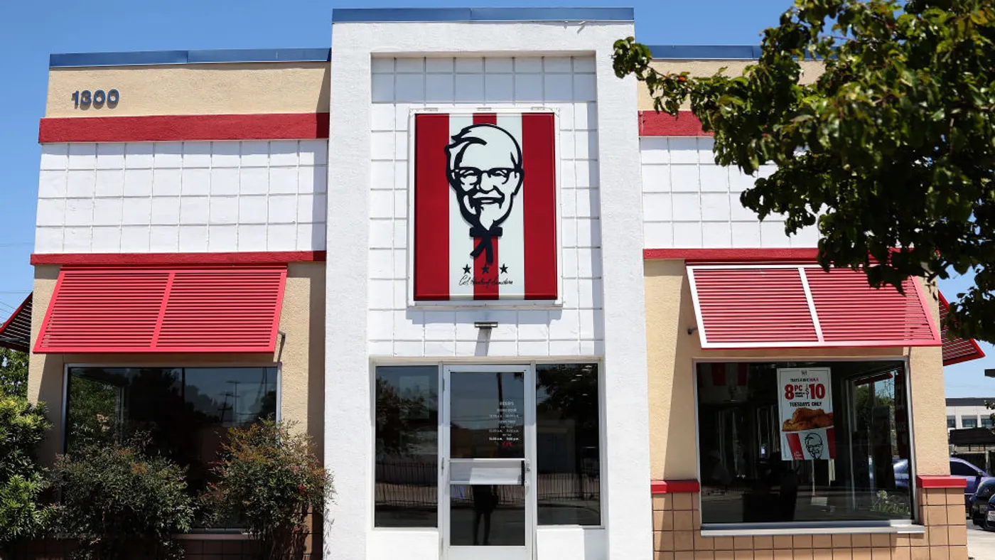 A view of a KFC restaurant in Vallejo, California.