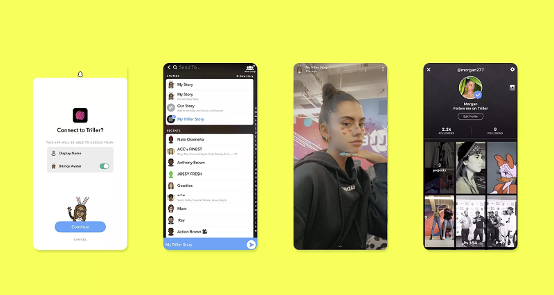 Snapchat Stories integration