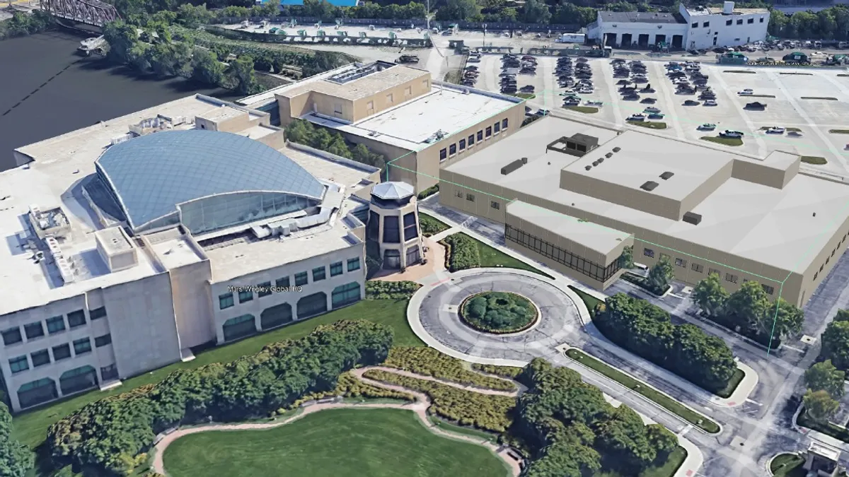 A rendering of Mars Wrigley's planned Goose Island innovation hub.