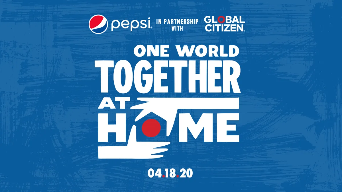 Pepsi sponsors global celebrity-filled streaming special in support of COVID-19 relief