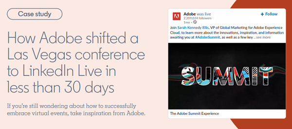 LinkedIn live events guide