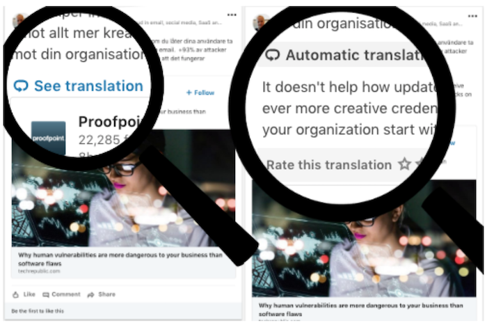 LinkedIn post translation tools