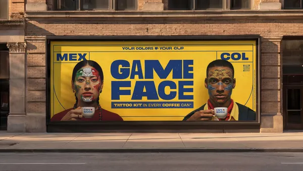 Café Bustelo Game Face campaign out-of-home ads