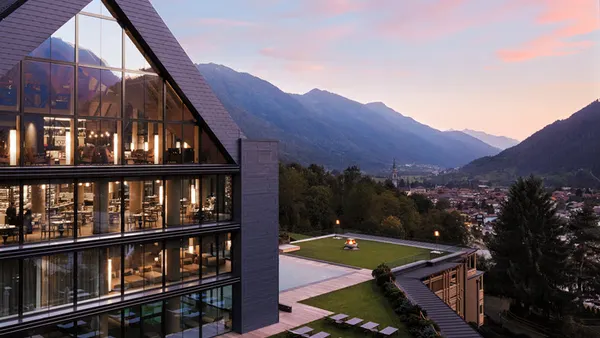 An image shows Lefay Resort & Spa Dolomiti in Italy.