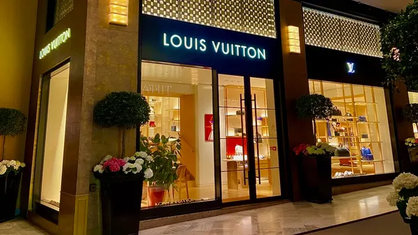 A Louis Vuitton store.