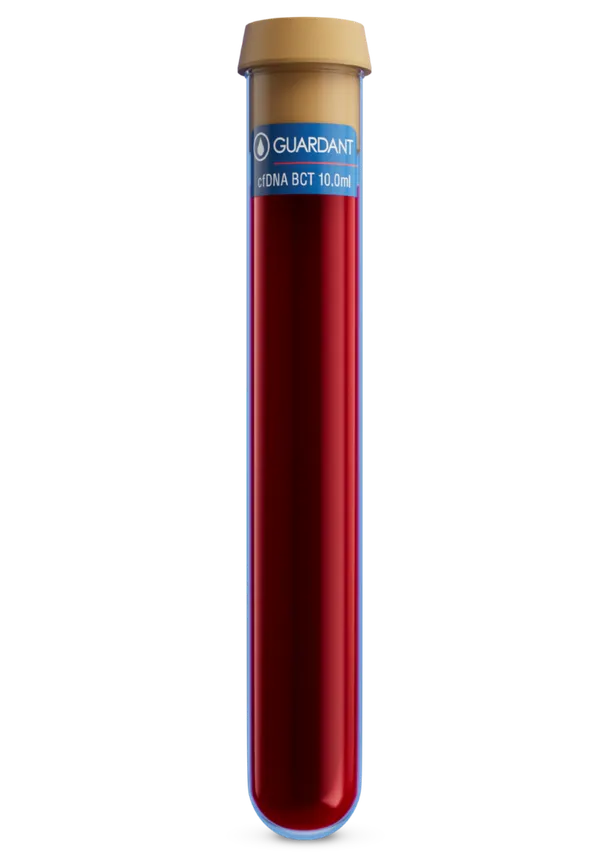 A vial of blood.