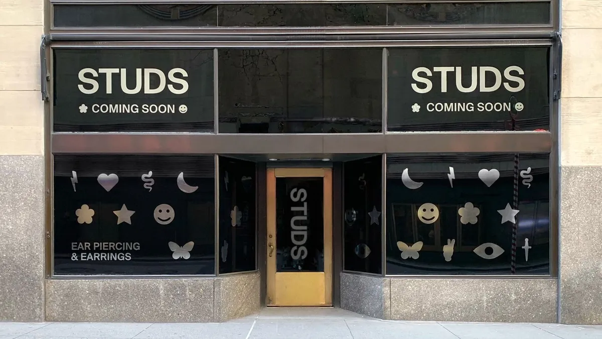 The exterior of Studs' Rockefeller Center location in New York City.