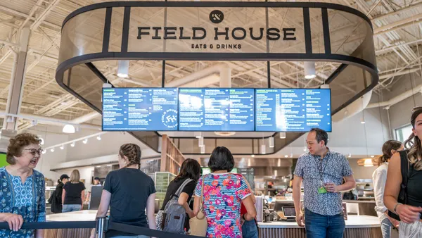 The ordering counter at Town & Country Market's Field House restaurant in Mill Creek, Washington.