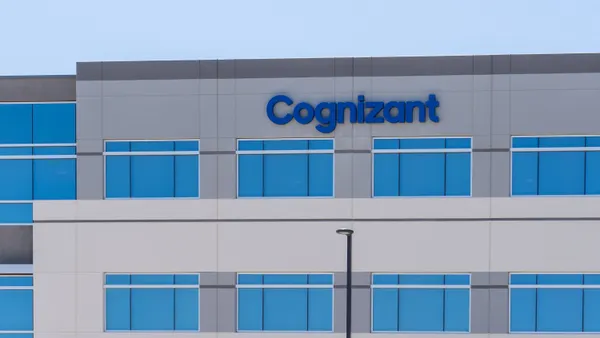 A building with the corporate logo for technology provider Cognizant on it is pictured.