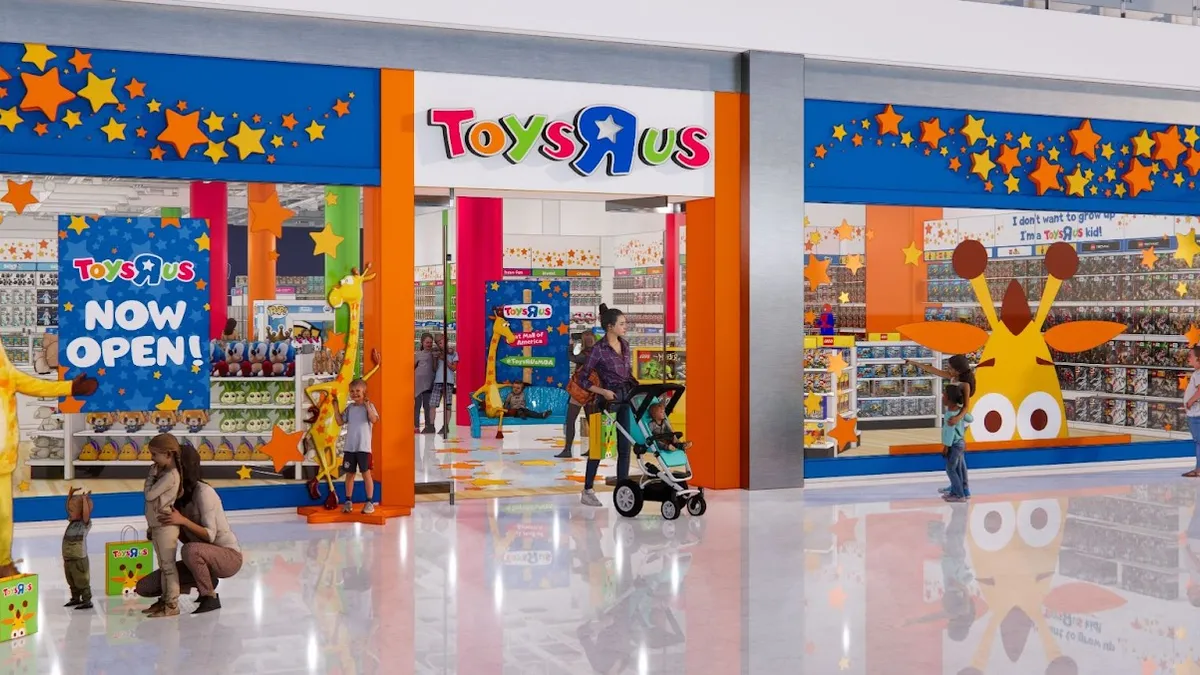 Rendering of a Toys R Us store.