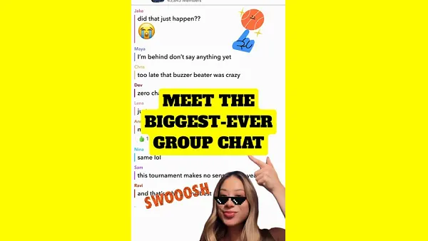 Snapchat group chat