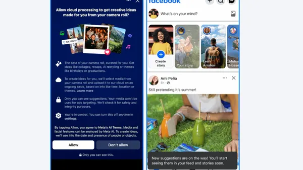 Facebook photo sharing