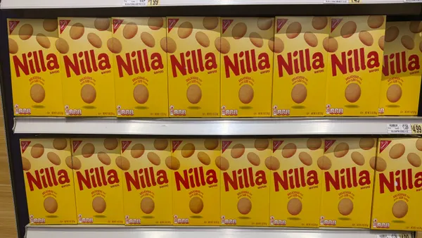 Boxes of Nilla wafers at a Washington, D.C., grocery store.