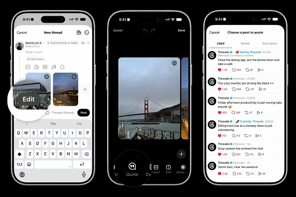 Threads quote posts update