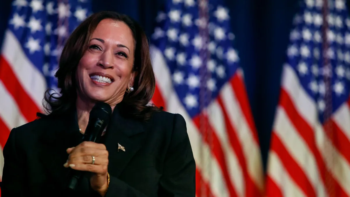 Vice President Harris Holds Campaign Event In Kalamazoo, Michigan