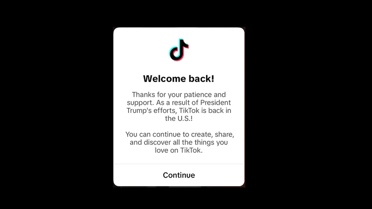 TikTok restored in US