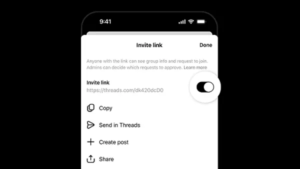 Threads chat invite