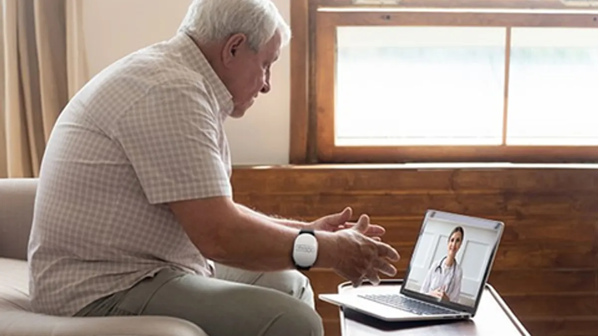 A patient with a Rockley Photonics wearable