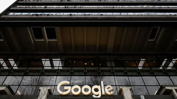 The exterior of a Google building January 09, 2024 in New York City.