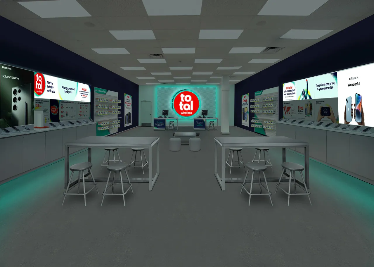 Total Wireless store mockup