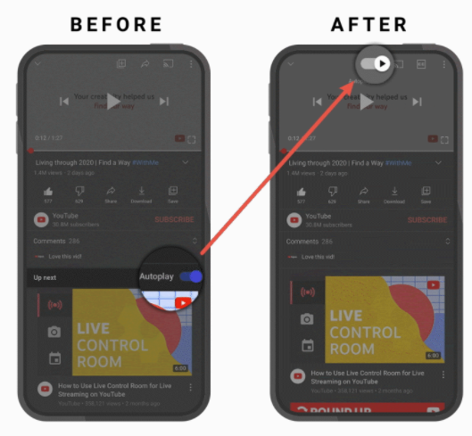 YouTube autoplay