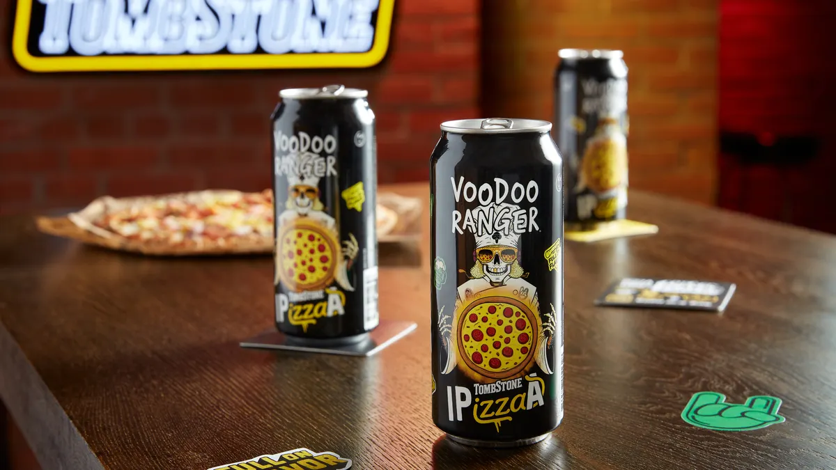 Tombstone is partnering with IPA brewer, Voodoo Ranger, on a pizza-flavored beer called I(Pizza)A.