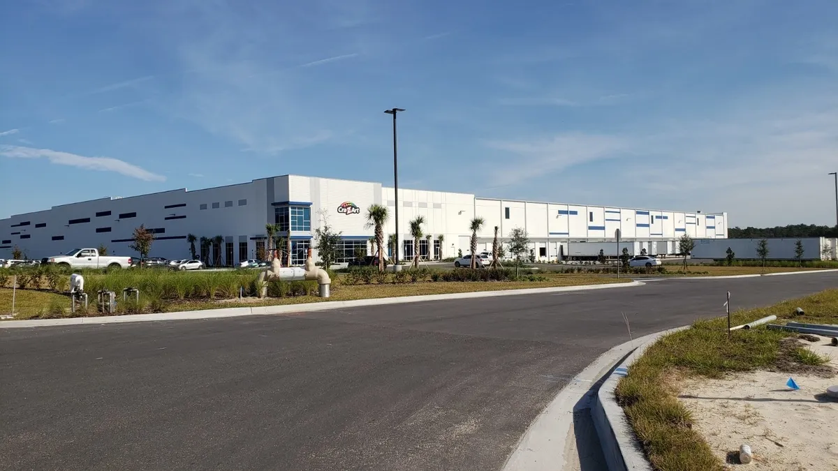 An exterior view of Cra-Z-Art's Jacksonville, Florida, manufacturing facility.