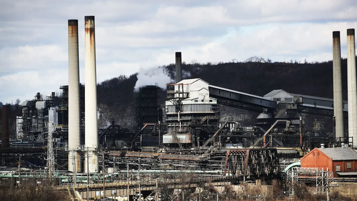 U.S. Steel's Clairton Works facility in Pennsylvania.