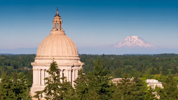 The Washington state capitol building.