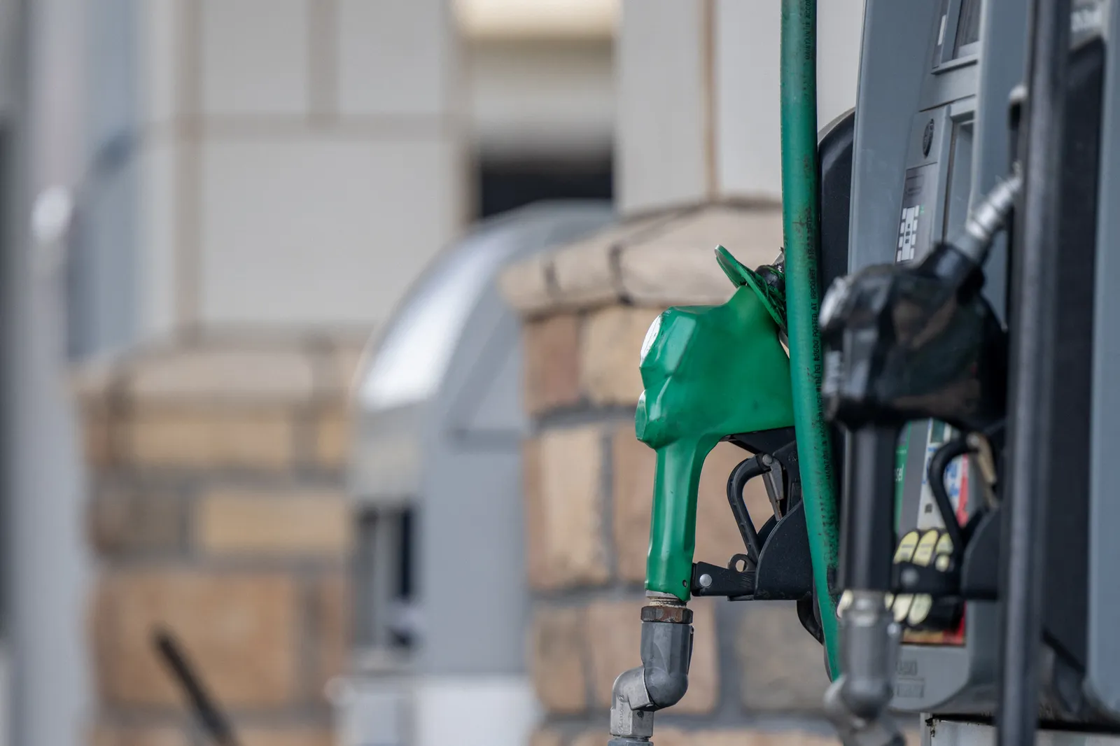 Chevron gas pumps are seen on June 14, 2022 in Houston, Texas.