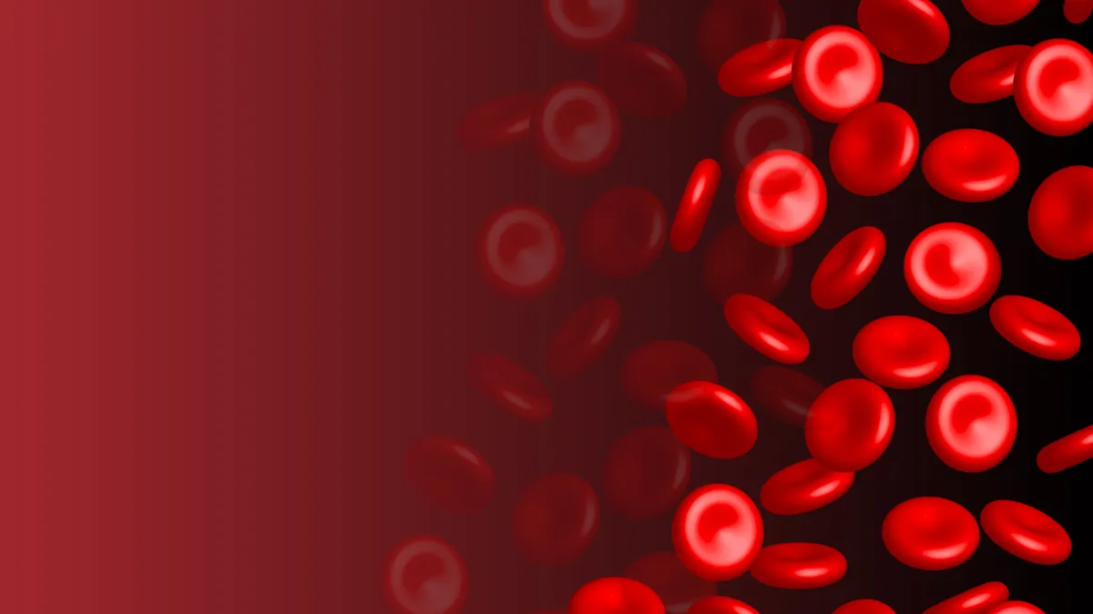 An illustration of red blood cells