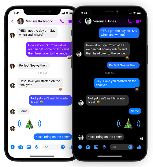 Messenger holiday effects