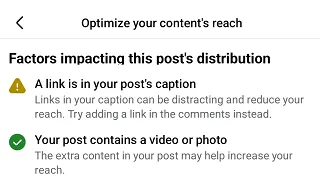 Facebook links in posts
