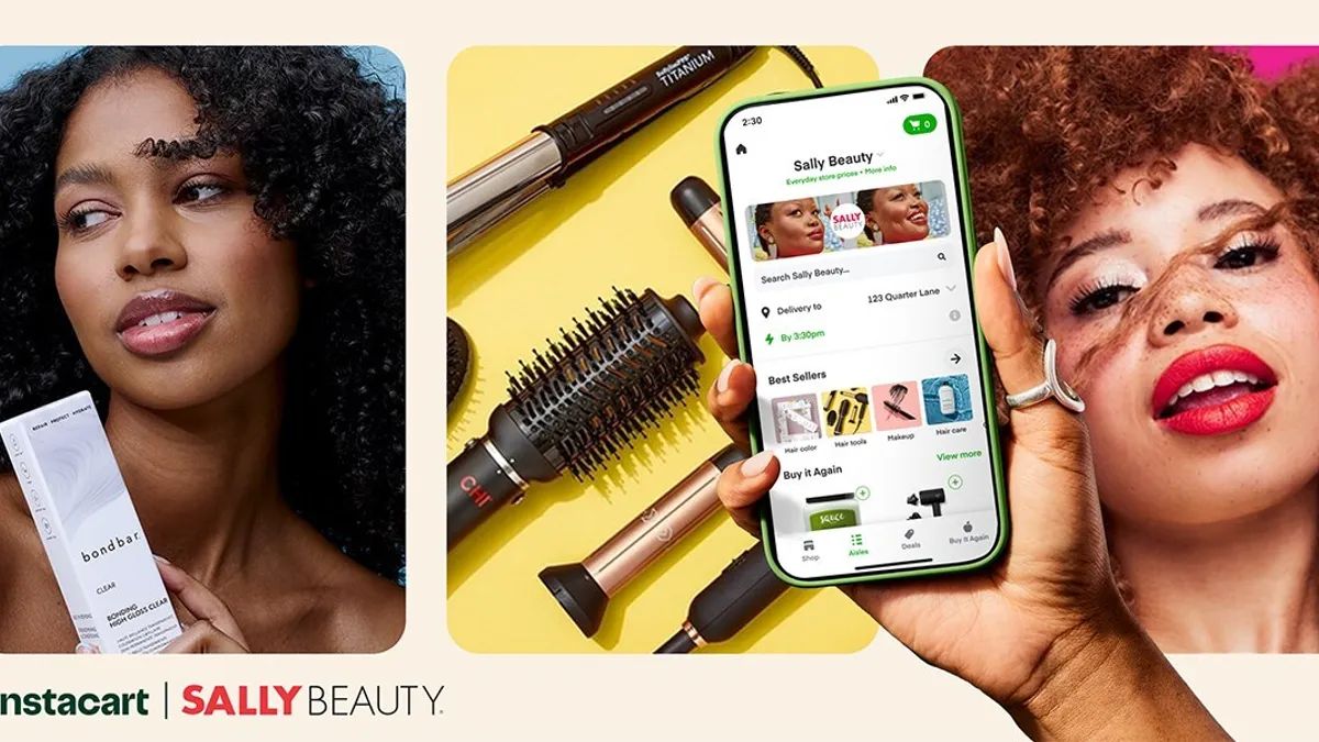 Picture of Instacart and Sally Beauty partnership.