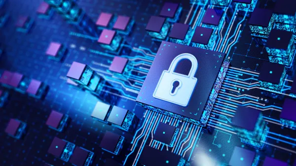 Lock - CPU concept, abstract