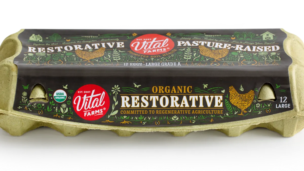 Vital Farms' Organic Restorative eggs.