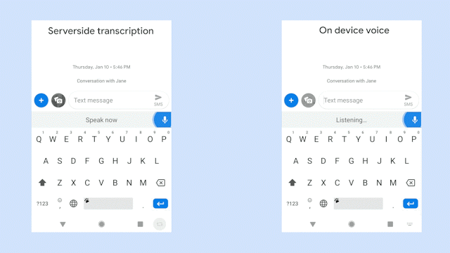 Google speech recognizer
