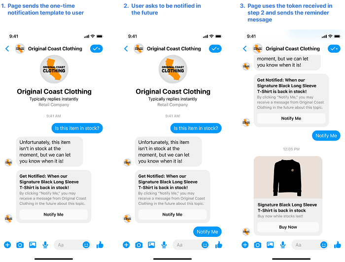 Facebook Messaging API