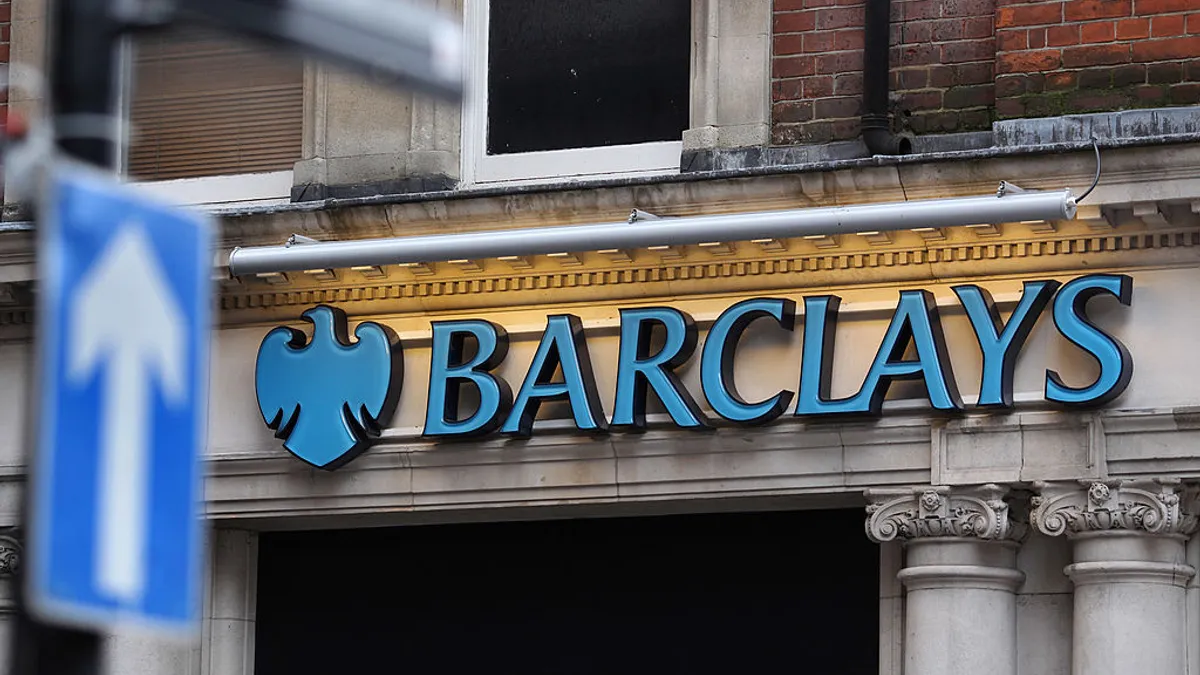 Barclays signage is shown.