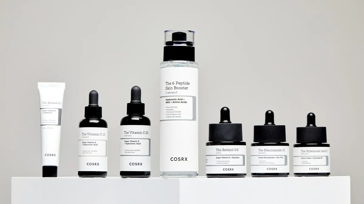 Various products from CosRx's "The RX" line.