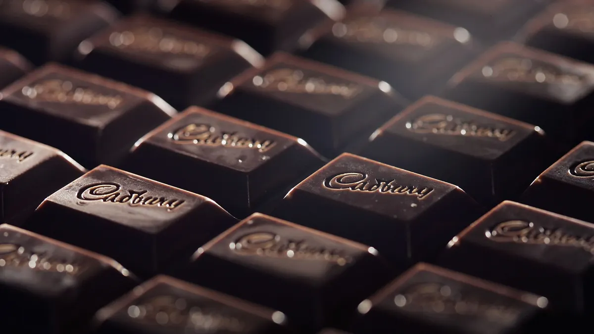 Cadbury chocolate made by Mondelez.