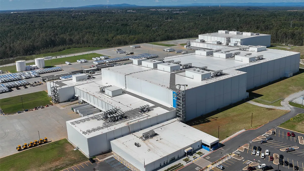 The exterior of Walmart's perishable distribution center in Wellford, South Carolina.