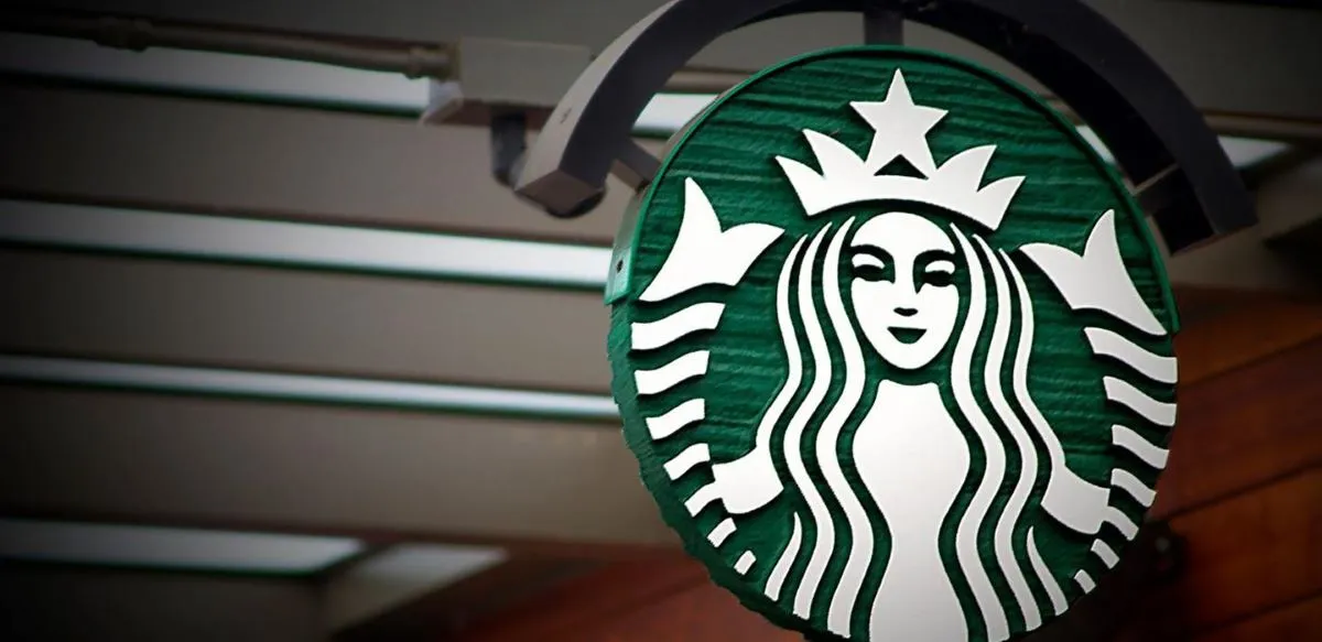 An image of a Starbucks sign