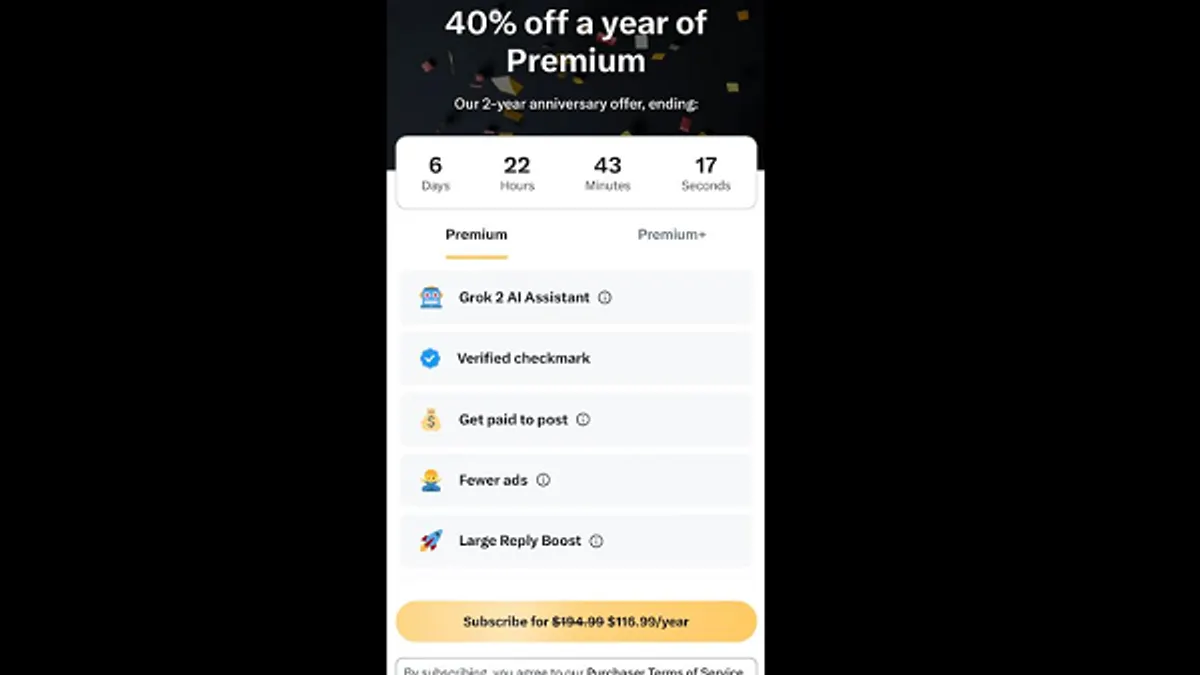 X Premium promo