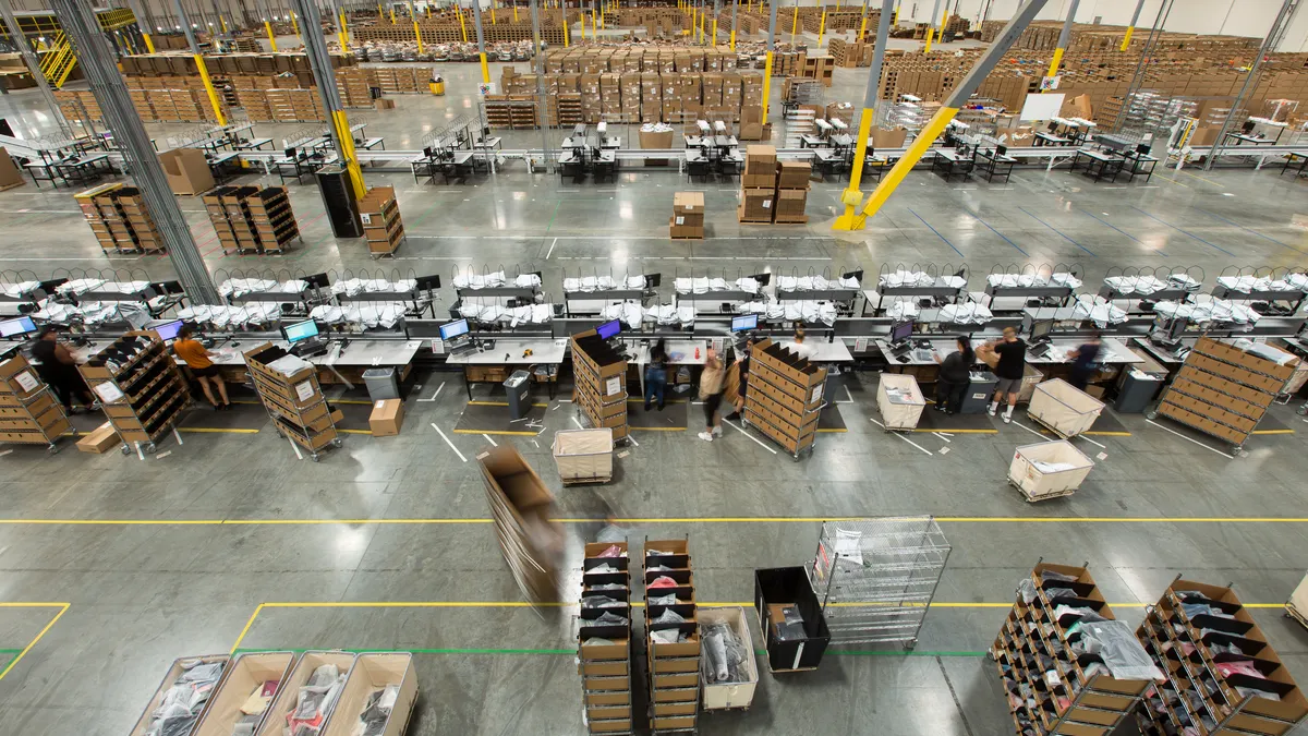 Warehouse filled with boxes and packages