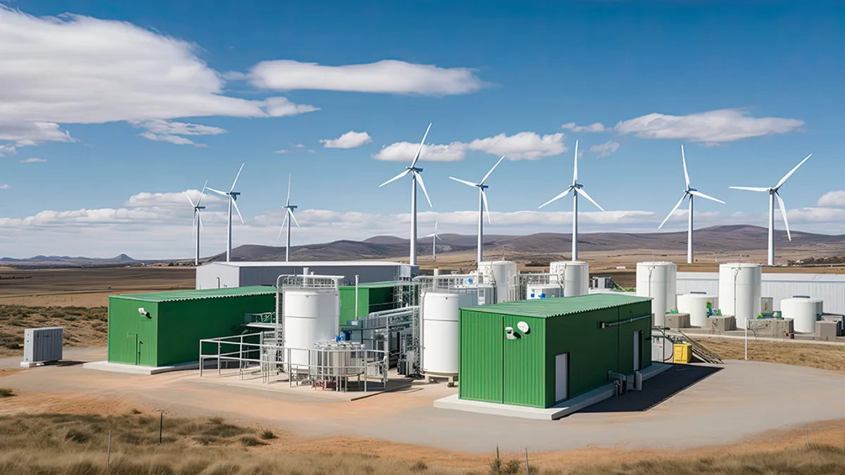 Green hydrogen plant.